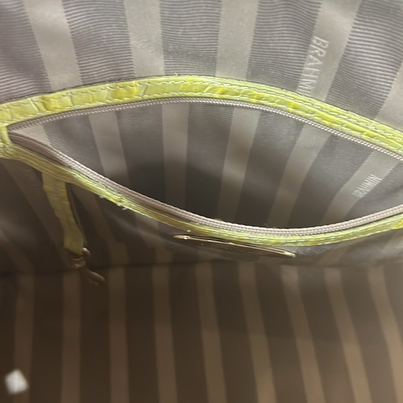 Brahmin Vivian Limelight La Scala Color Block Satchel - Picture 11 of 14